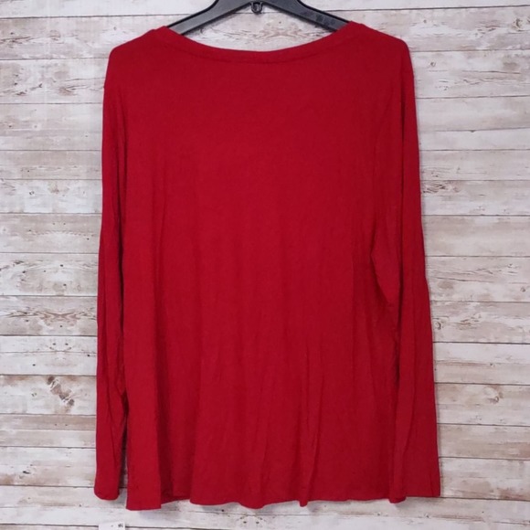 Style & Co Twist Front Long sleeve Top XL - Picture 7 of 7
